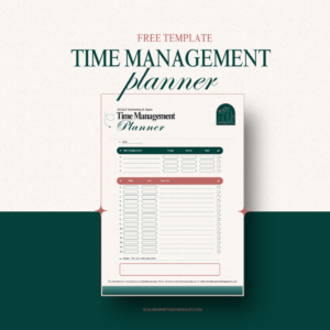 ✨Free Template✨ Time Management Planner