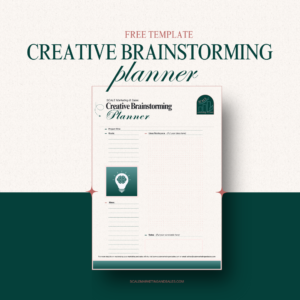 ✨Free Template✨ Creative Brainstorming Planner